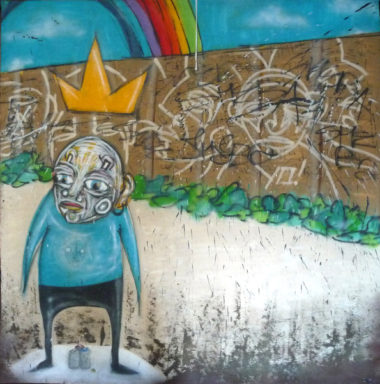 Shéba - Graffiti Rainbow - 160x160cm - 2016